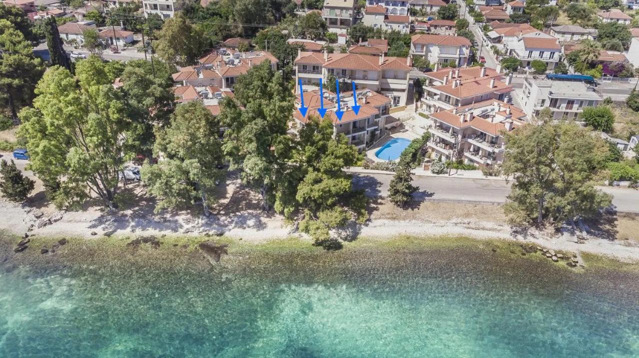 Eucalyptus Suite Sea View Karavómilosz Kültér fotó